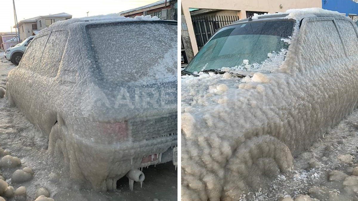 R&iacute;o Grande registr&oacute; temperaturas cercanas a los 20 grados bajo cero y el agua se congel&oacute;.