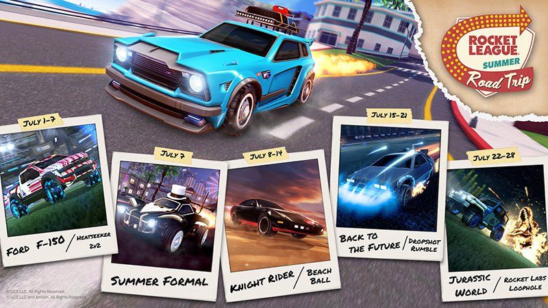 Qué autos llegarán con el Summer Road Trip al Rocket League.