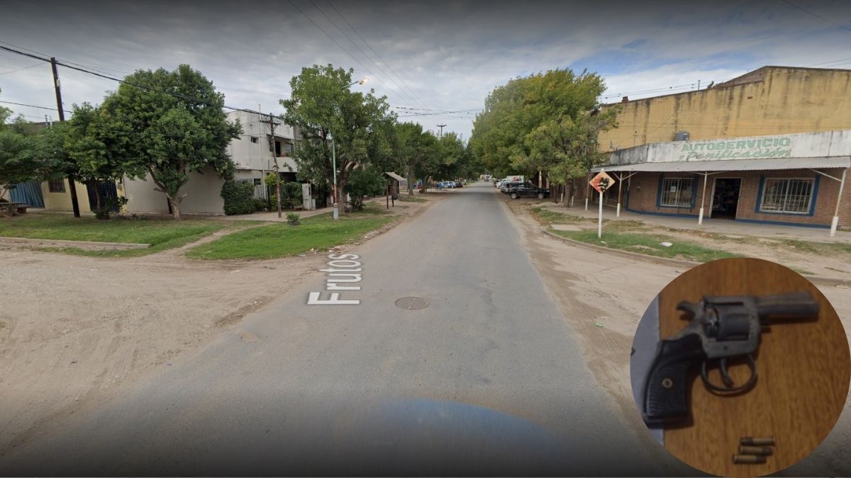 Santo Tomé: la zona donde se encuentra la escuela. El arma secuestrada al alumno. Santo Tomé: la zona donde se encuentra la escuela. El arma secuestrada al alumno.