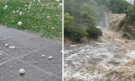 El temporal en Córdoba Granizo, desbordes y nueva suspensión en el Festival de Jesús María El temporal en Córdoba Granizo, desbordes y nueva suspensión en el Festival de Jesús María