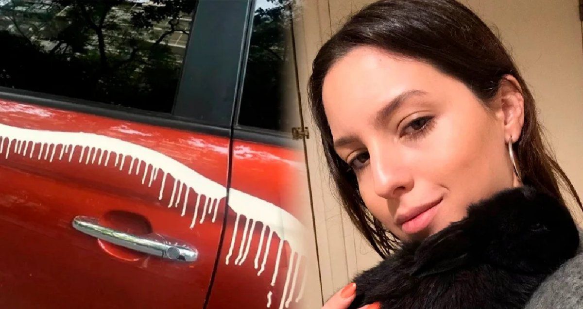 Le tiraron pintura al auto de la hija de Ricardo Darín por estacionar mal