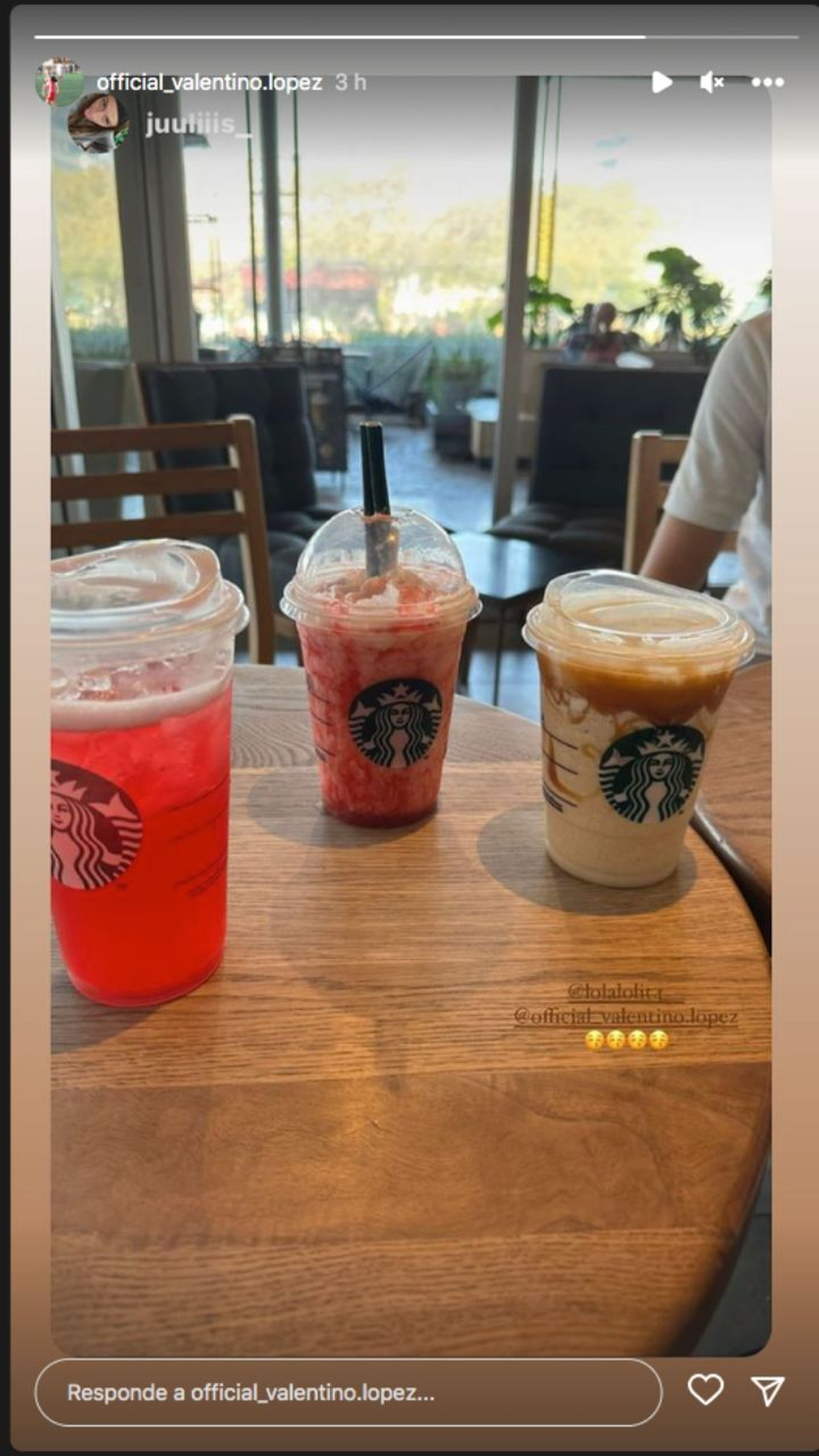 VALENTINO LÓPEZ CON JULIETA FILLOL. VALENTINO LÓPEZ CON JULIETA FILLOL.