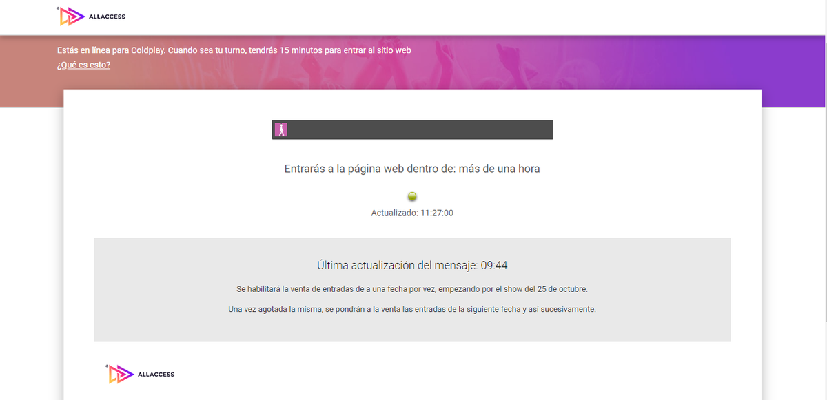Las entradas para ver a Jin de BTS y Coldplay se venderán este jueves y viernes por AllAccess.