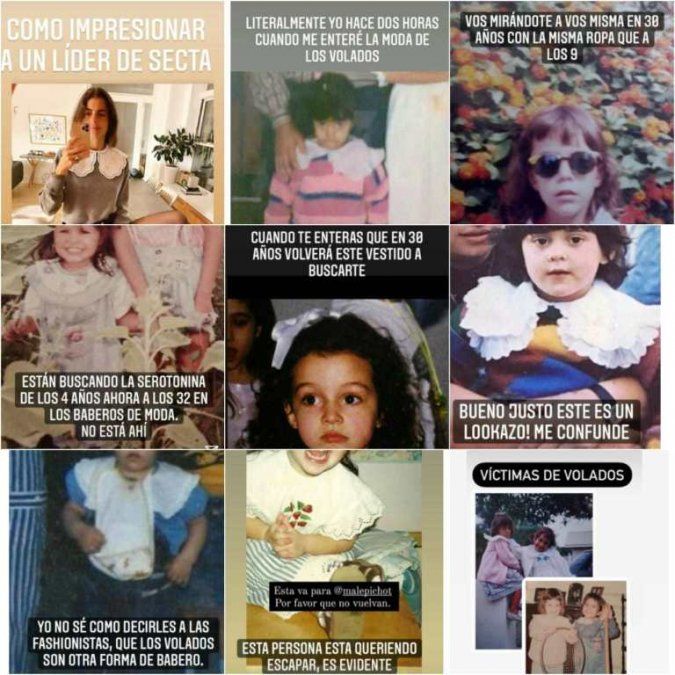 Malena Pichot destrozó una nueva moda