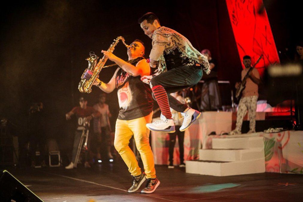 Los Caligaris y L-Gante, juntos en México.