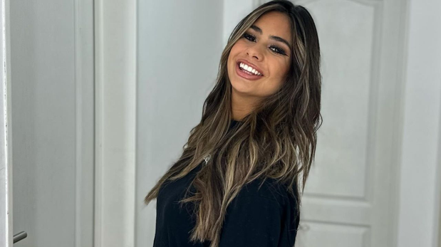 Daniela Celis participó de la tradicional peregrinación a Luján.