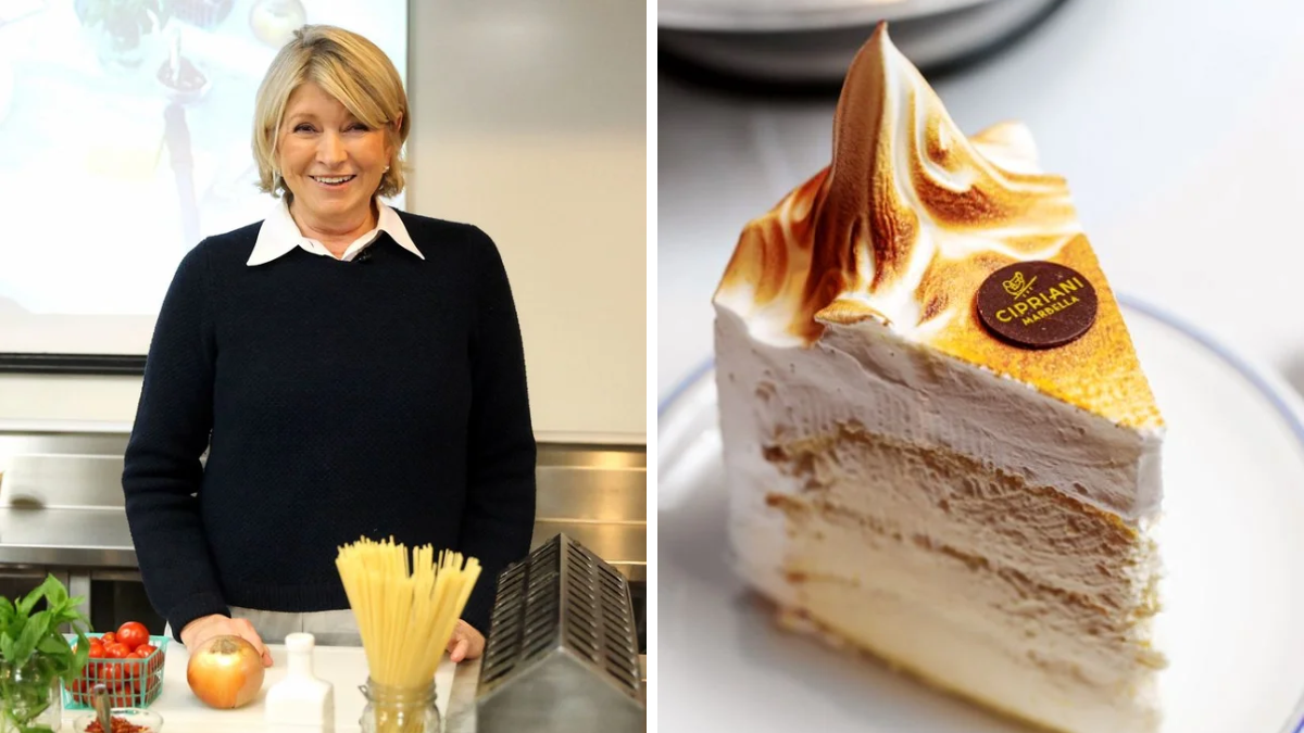 La empresaria, escritora y estrella de la televisión de Estados Unidos acaba de lanzar la versión en español de su libro “Las 100 recetas definitivas de Martha Stewart”. Entre ellas ha incluido la de su tarta favorita, un icoco de la repostería italiana, cuyo paso a paso os adelantamos.