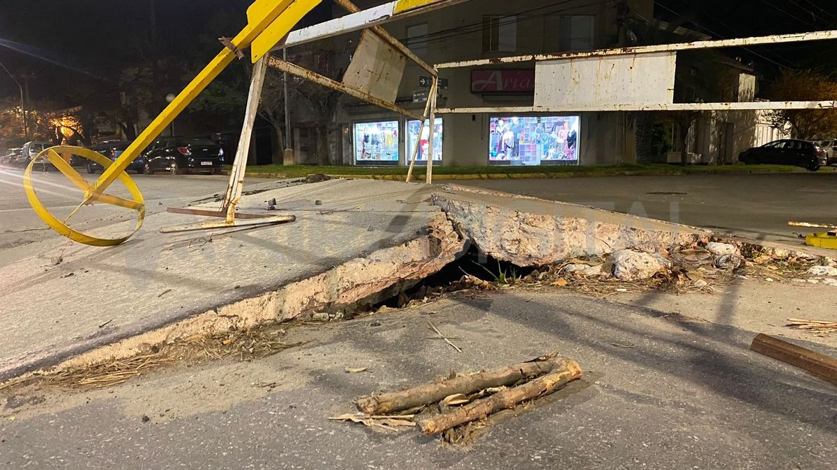Levantamiento de calzada en avenida General Paz. Levantamiento de calzada en avenida General Paz.