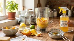 altText(Licuar cáscaras de naranja con vinagre y limón: para qué sirve y por qué lo recomiendan)}