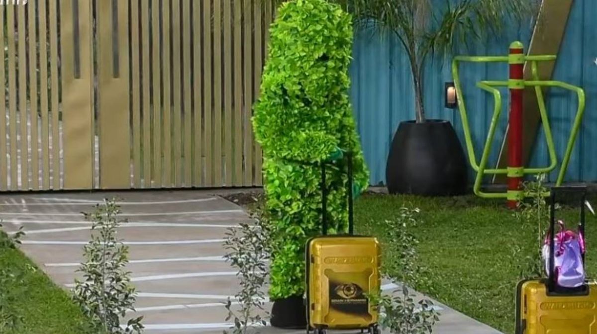 El hombre arbusto entró a la casa de Gran Hermano 2026 para llevarse a los participantes plantas.