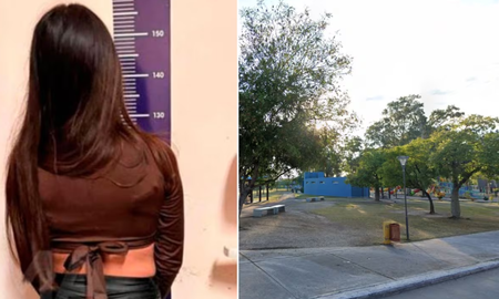 La agresora tiene 23 años y permanece detenida (Fotos Gentileza Diario Panorama y Google Maps). La agresora tiene 23 años y permanece detenida (Fotos Gentileza Diario Panorama y Google Maps).