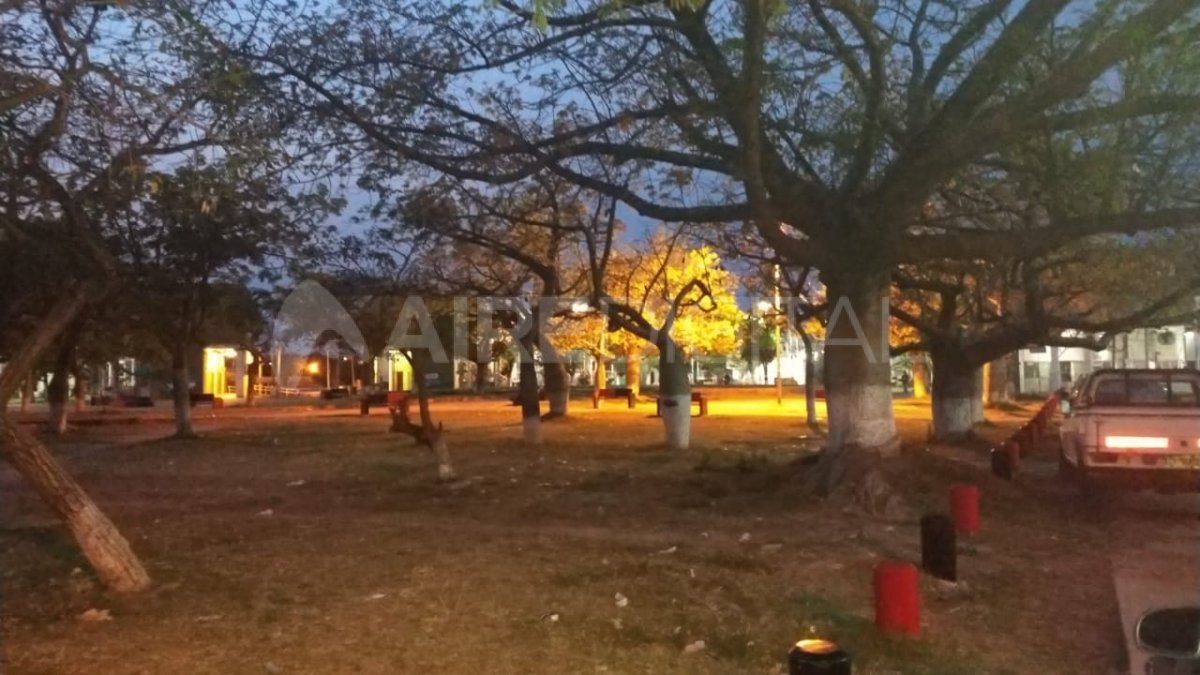 Villa Centenario - la plaza donde se produjo el ataque al personal policial