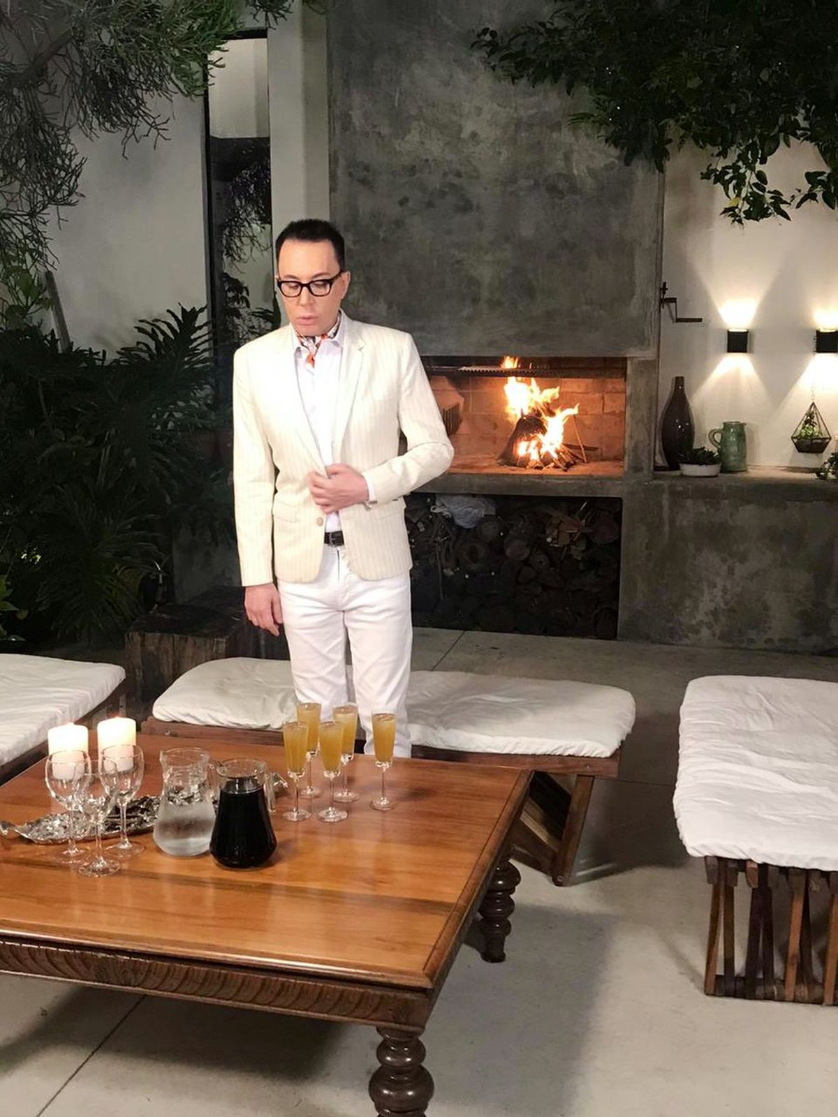 El periodista Marcelo Polino disfruta de su amplia y lujosa casa en el corazón de Buenos Aires.