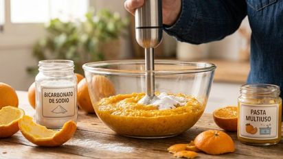 Licuar bicarbonato y cáscara de mandarina: por qué recomiendan hacerlo y para qué sirve
