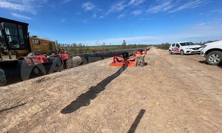 El Gasoducto Gran Santa Fe comenzó con el cruce del Río Salado. Se prevé que las obras totales finalicen en marzo de 2024. El Gasoducto Gran Santa Fe comenzó con el cruce del Río Salado. Se prevé que las obras totales finalicen en marzo de 2024.