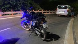 Una camioneta sufrió un desperfecto mecánico y quedó detenida en el Viaducto Oroño: despliegue policial.