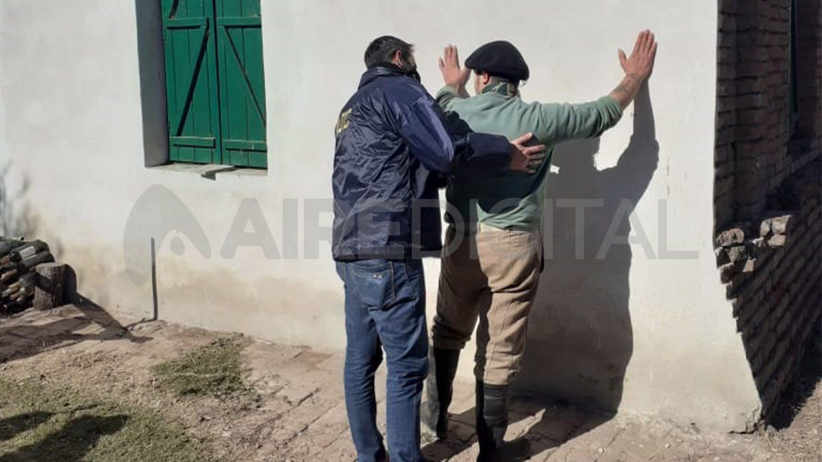 El momento de la detenci&oacute;n del homicida.&nbsp;