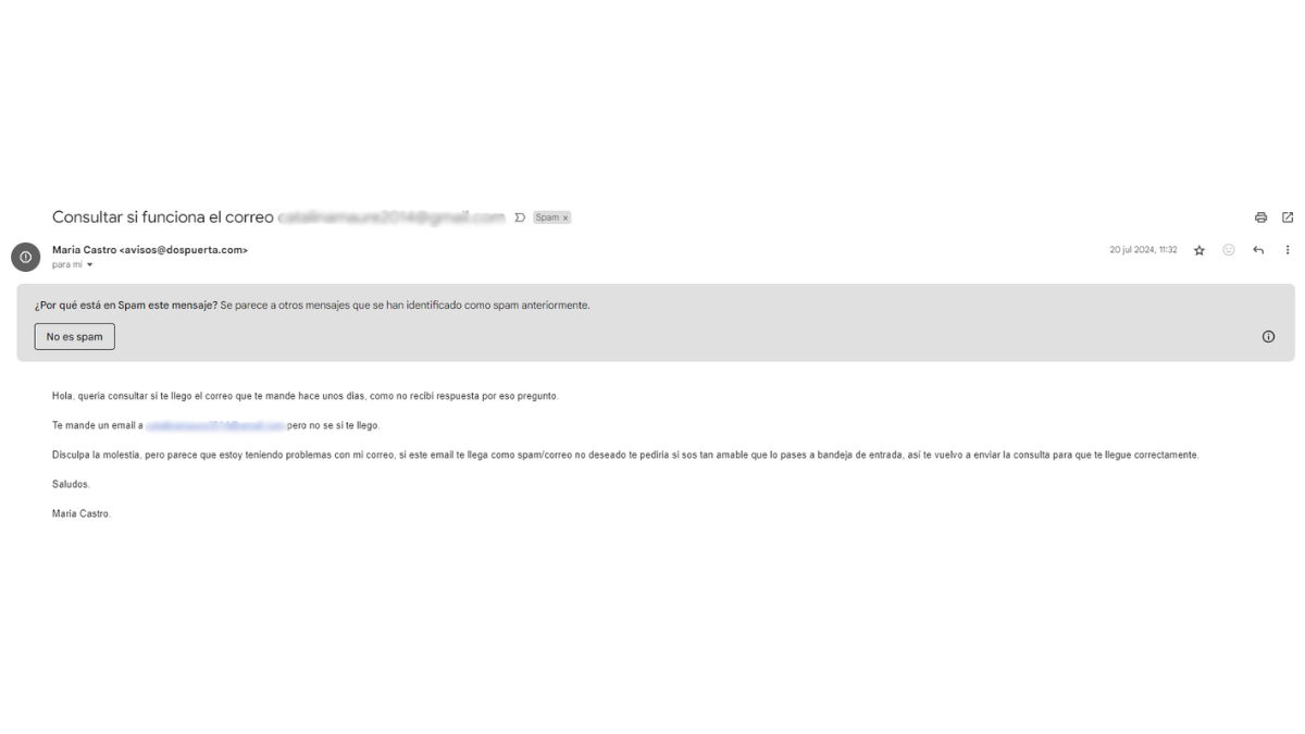 El modelo de mail que mandan los delincuentes virtuales para realizar estafas. El modelo de mail que mandan los delincuentes virtuales para realizar estafas. 