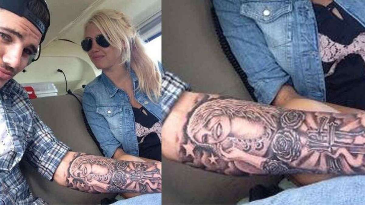 Mauro Icardi tenía tatuada la cara de Wanda Nara.