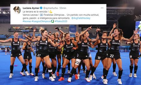 Las Leonas avanzaron a la final de los Juegos Olímpicos de Tokio y Luciana Aymar, histórica jugadora del seleccionado, celebró el resultado en redes sociales. Las Leonas avanzaron a la final de los Juegos Olímpicos de Tokio y Luciana Aymar, histórica jugadora del seleccionado, celebró el resultado en redes sociales.