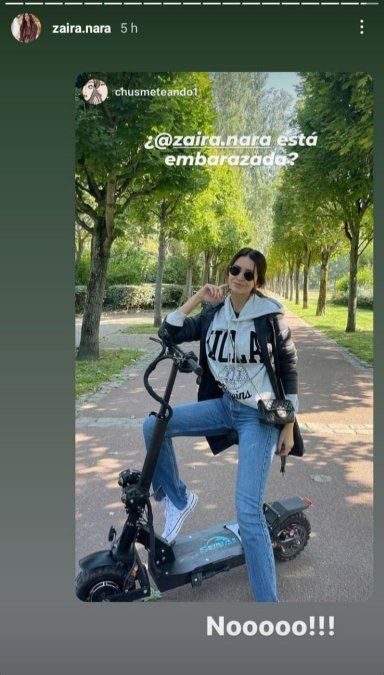 Zaira Nara aclaró los rumores.