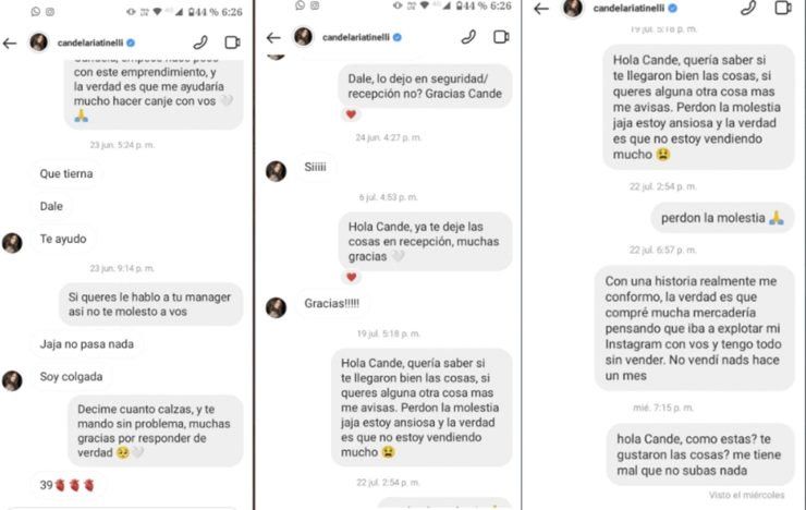 La denuncia contra Cande Tinelli.