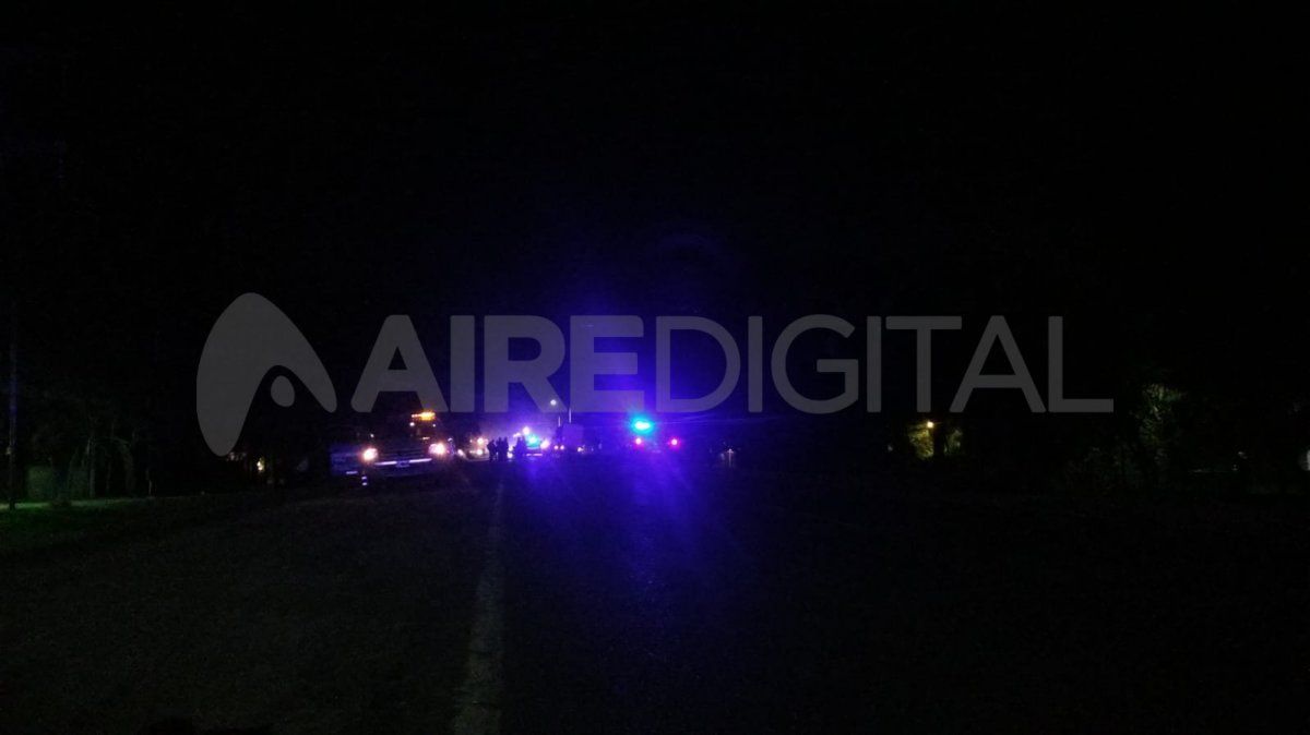 La iluminación en la zona del accidente fatal de la Ruta Provincial 1 es casi nula.
