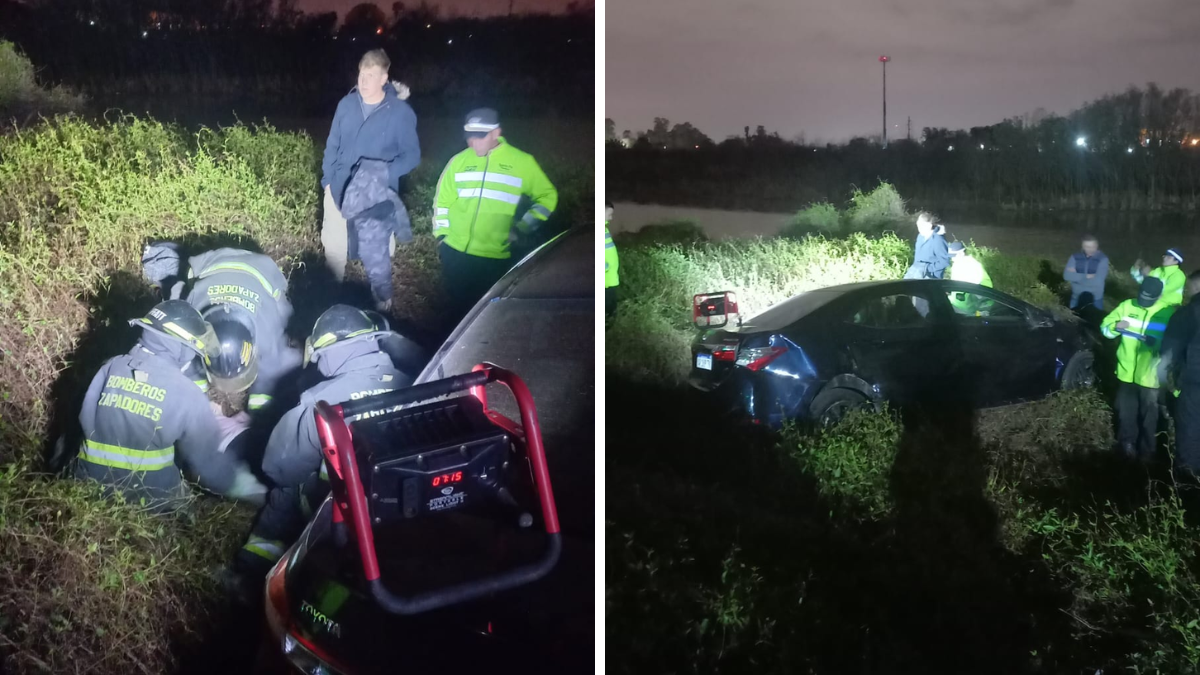 Accidente en Circunvalación Oeste: un vehículo perdió el control y dejó dos personas heridas
