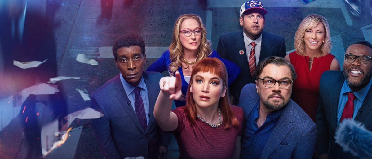 La película está protagonizada por Leonardo DiCaprio y Jennifer Lawrence. Rob Morgan, Jonah Hill, Mark Rylance, Tyler Perry, Ron Perlman, Timothée Chalamet, Ariana Grande, Scott Mescudi, Cate Blanchett y Meryl Streep completan el reparto.