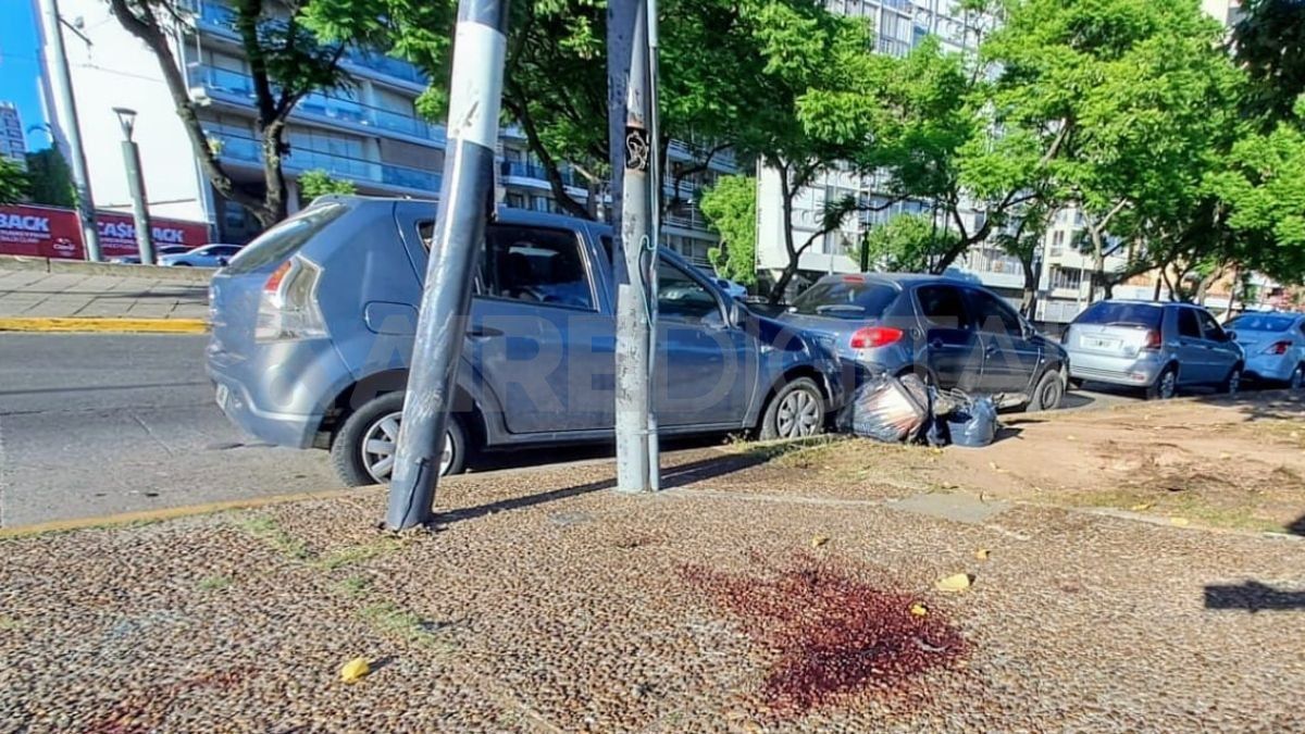 El lugar del siniestro fatal, una zona altamente transitada en pleno centro de Rosario. El lugar del siniestro fatal, una zona altamente transitada en pleno centro de Rosario.