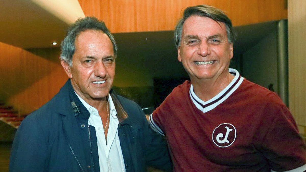 El argentino se despidió cálidamente de Bolsonaro en Brasil.&nbsp;