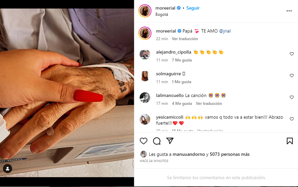 La conmovedora foto de Morena Rial con Jorge que emocionó a todos.