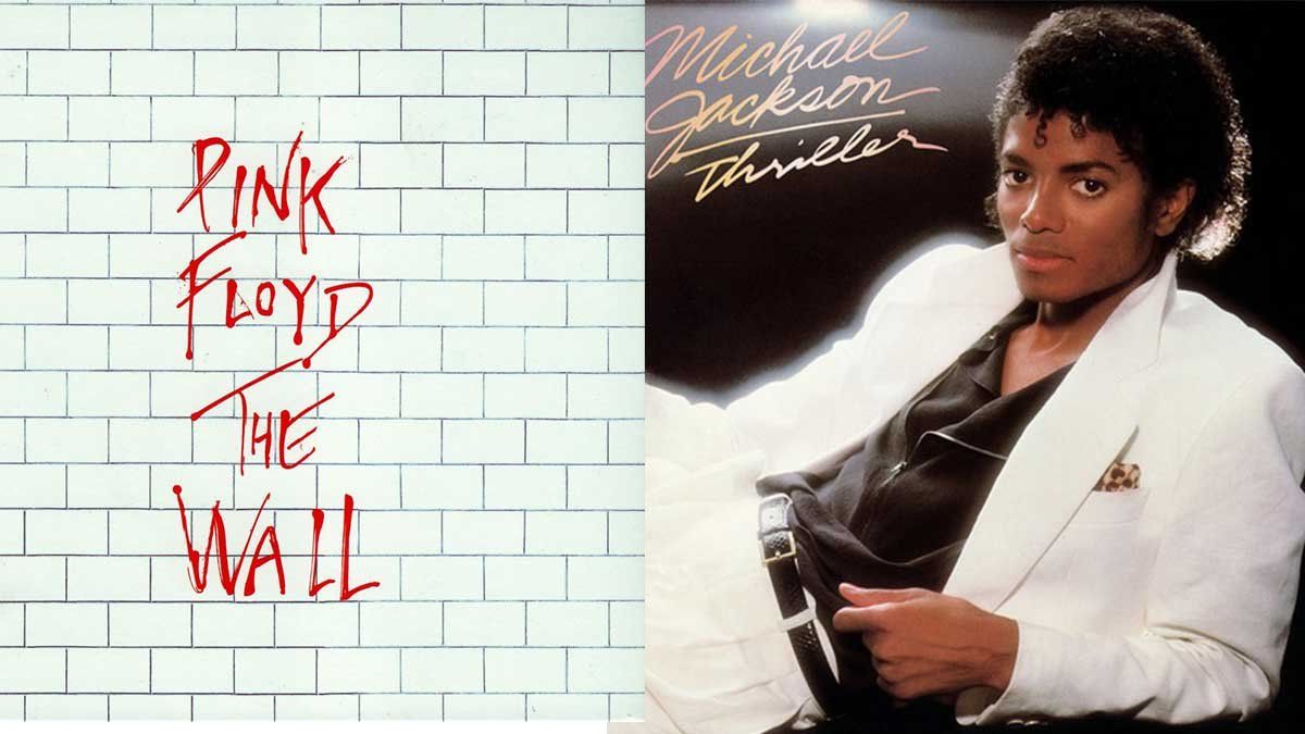 Las portadas de The Wall y Thriller: dos discos editados el 30 de noviembre.
