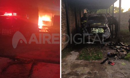 Barrio Punta Norte: incendio de un auto en una cochera Barrio Punta Norte: incendio de un auto en una cochera