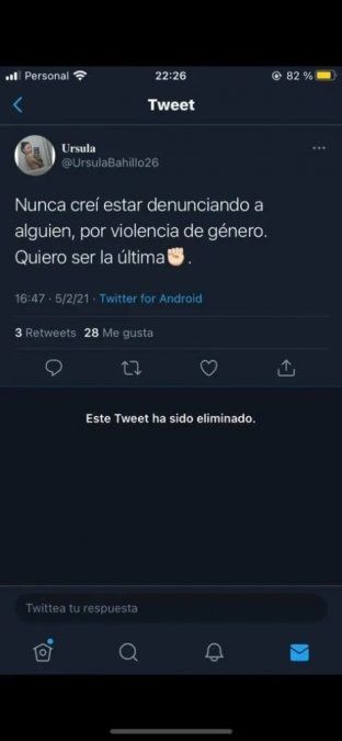 En twitter, la joven ya advertía sobre su situación.