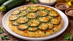 altText(Cómo hacer tarta invertida de zapallito sin masa, en sartén y en 15 minutos)}