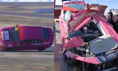 Se quedó sin frenos en plena competencia y terminó con un vuelco espeluznante. Sucedió en la categoría Fiat Competizione. Se quedó sin frenos en plena competencia y terminó con un vuelco espeluznante. Sucedió en la categoría Fiat Competizione.