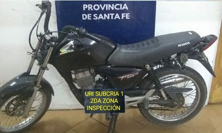 La moto robada fue recuperada días después La moto robada fue recuperada días después