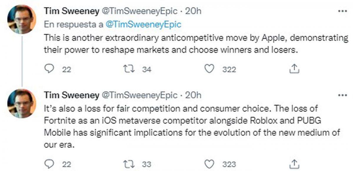 "Fortnite" no regresaría pronto a los dispositivos iOS.