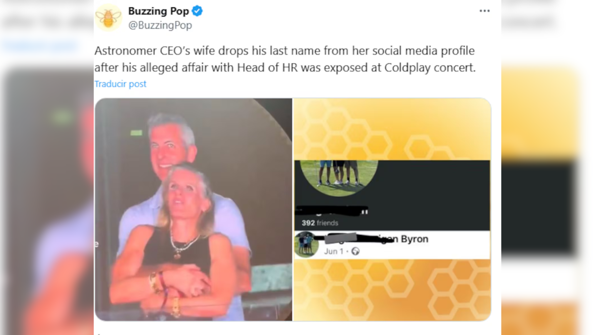 La contundente reacción de la esposa del CEO que quedó expuesto con su amante en un concierto de Coldplay La contundente reacción de la esposa del CEO que quedó expuesto con su amante en un concierto de Coldplay