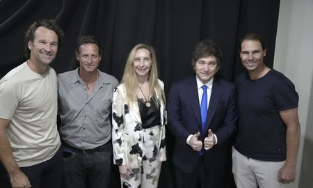 El presidente se encontró con el histórico tenista, Rafael Nadal. El presidente se encontró con el histórico tenista, Rafael Nadal.