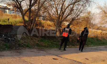 El hallazgo se produjo en una vereda de barrio Héroes de Malvinas de Coronda. El hallazgo se produjo en una vereda de barrio Héroes de Malvinas de Coronda.
