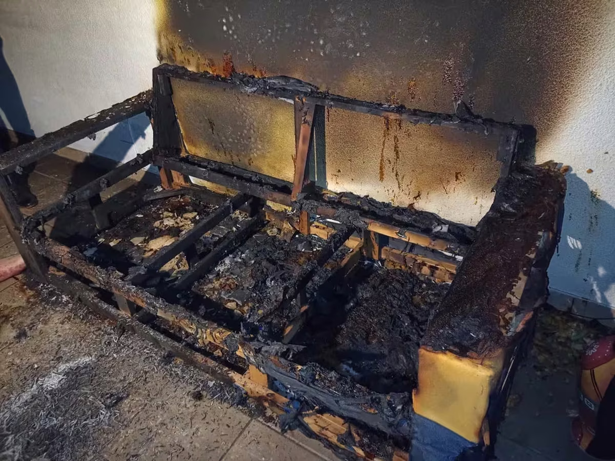 Así quedó la casa de La Tota Santillán luego del incendio que terminó con su vida. Así quedó la casa de La Tota Santillán luego del incendio que terminó con su vida.