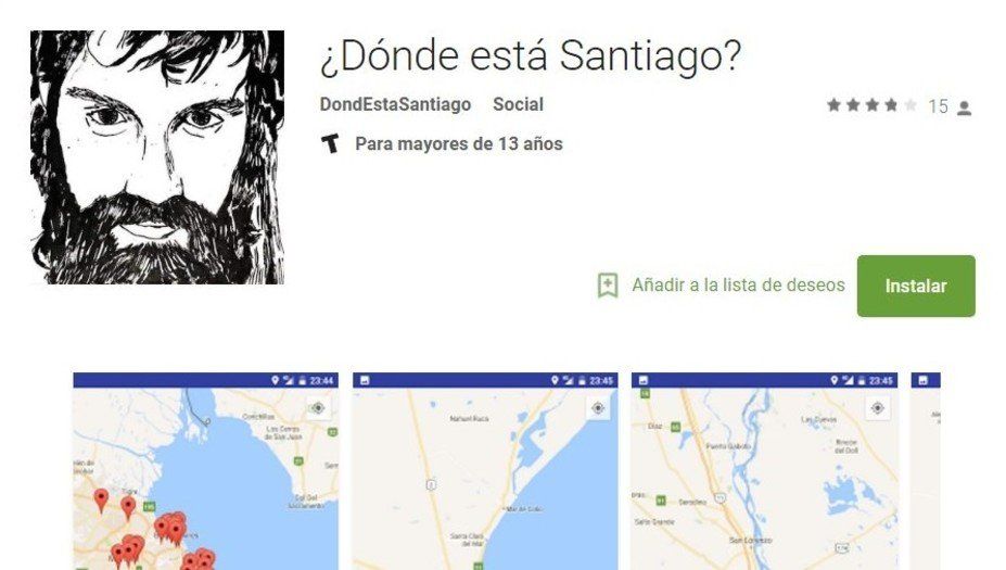 La app que reclama por Santiago Maldonado