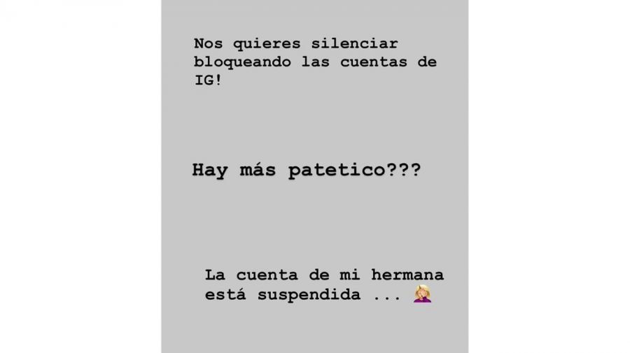 La sanción a Gianinna Maradona en Instagram