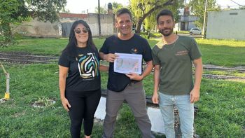 Gabriela Fiameni, Gustavo Rotta y Martín Ratti celebraron la aprobación por parte del Concejo de Santa Fe del Corredor Verde.