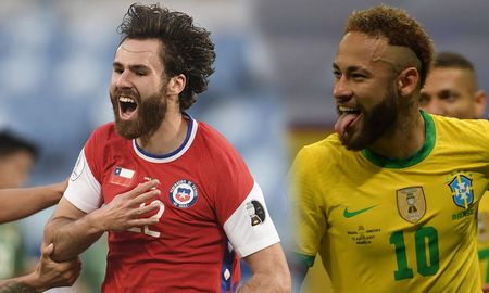 Brasil y Chile juegan por los cuartos de final de la Copa América a partir de las 21 de Argentina. Brasil y Chile juegan por los cuartos de final de la Copa América a partir de las 21 de Argentina.