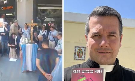 un cura que reivindica la dictadura organizo una protesta frente a olga por el sketch del pesebre un cura que reivindica la dictadura organizo una protesta frente a olga por el sketch del pesebre