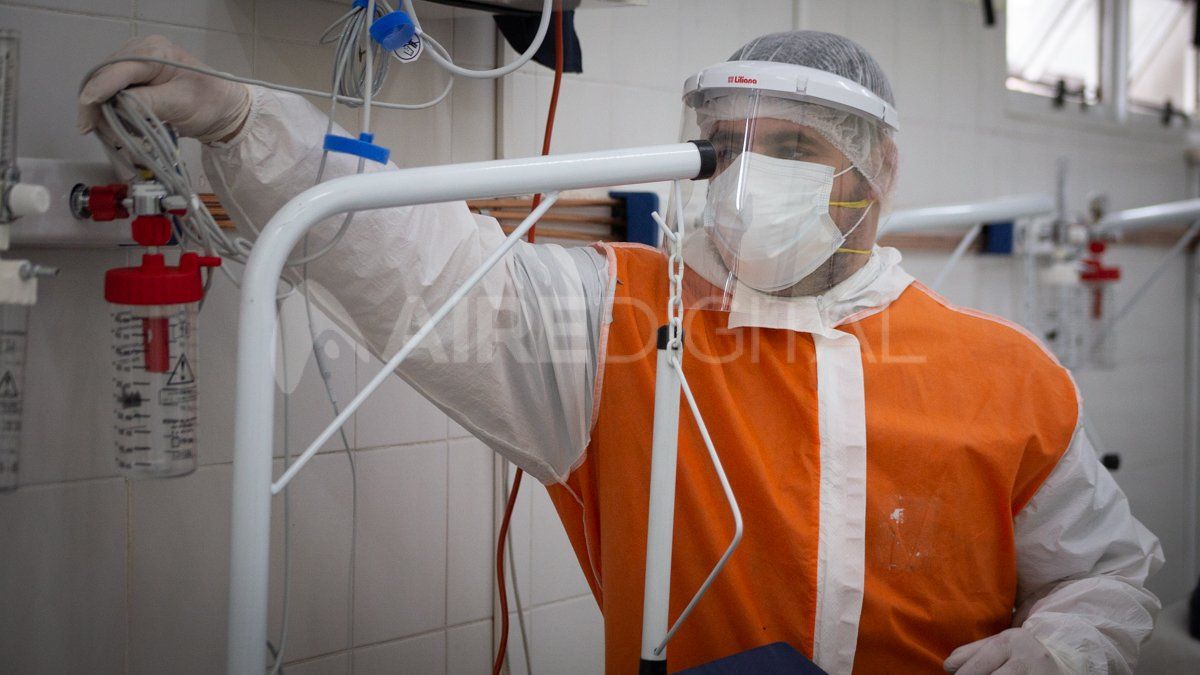 Guardia Covid del hospital J.M. Cullen de Santa Fe.&nbsp;