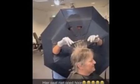 El invento de una peluquera para poder trabajar. El invento de una peluquera para poder trabajar.